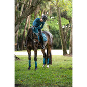 Equestrian Stockholm Bonnet Anti-Mouches Modern Teal Blue Equestrian Stockholm Bonnet Anti-Mouches Modern Teal Blue