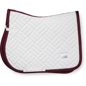 Equestrian Stockholm Tapis de Selle Modern de Saut Blanc/Merlot Equestrian Stockholm Tapis de Selle Modern de Saut Blanc/Merlot