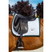 Equestrian Stockholm Tapis de Selle Modern Dressage Blanc/Sycamore Green Equestrian Stockholm Tapis de Selle Modern Dressage Blanc/Sycamore Green