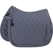 Eskadron Tapis de Selle Platinum '26 Pro Soft Glitter Dressage Slate Blue Eskadron Tapis de Selle Platinum '26 Pro Soft Glitter Dressage Slate Blue