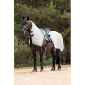 HKM Couverture de Marcheur Anti-Mouches Fringes Couvre-cou Amovible Argent/Gris HKM Couverture de Marcheur Anti-Mouches Fringes Couvre-cou Amovible Argent/Gris