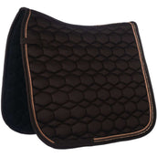 HKM Tapis de Selle Rosegold Glamour Dressage Marron/Or Rose HKM Tapis de Selle Rosegold Glamour Dressage Marron/Or Rose