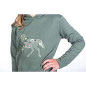 HKM Pull col Hoodie Judy Vert Foncé HKM Pull col Hoodie Judy Vert Foncé