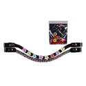 HKM – Frontal Ambré « Cherry » Pour Cheval – Ornements Cerise Et Strass – Design élégant Et Confortable - 2