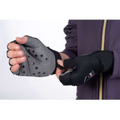 HKM Gants Hobby Horsing Noir/Gris HKM Gants Hobby Horsing Noir/Gris