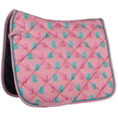 HKM Tapis de Selle Naples Dressage Magenta/Aqua HKM Tapis de Selle Naples Dressage Magenta/Aqua