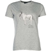 HKM T-Shirt Sparkle Gris Mélangé HKM T-Shirt Sparkle Gris Mélangé