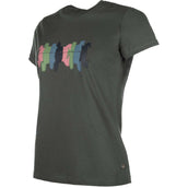 HKM T-Shirt Mirror Gris Vert HKM T-Shirt Mirror Gris Vert