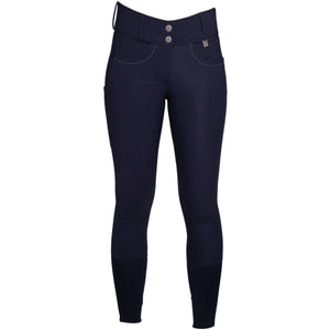 HKM Pantalon d'Équitation Arezzo Full Grip Bleu Foncé HKM Pantalon d'Équitation Arezzo Full Grip Bleu Foncé