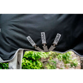 Amigo Turnout Rug 1200D 250g Black/Titanium Grey/Silver Amigo Turnout Rug 1200D 250g Black/Titanium Grey/Silver