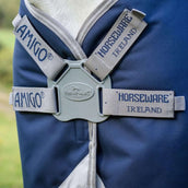 Amigo Turnout Rug FieldSafe Plus 1200D 50g Navy/Titanium Grey/Silver Amigo Turnout Rug FieldSafe Plus 1200D 50g Navy/Titanium Grey/Silver