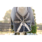 Amigo Chemise Turnout 1200D Pony 50g Marine/Gris Titane/Argent Amigo Chemise Turnout 1200D Pony 50g Marine/Gris Titane/Argent