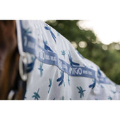 Amigo Couverture Anti-Mouches Plus Pony Dragonfly Print/Silver/Blue/Sage Amigo Couverture Anti-Mouches Plus Pony Dragonfly Print/Silver/Blue/Sage