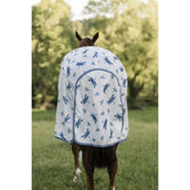 Amigo Couverture Anti-Mouches Pony Dragonfly Print/Silver/Blue/Sage Amigo Couverture Anti-Mouches Pony Dragonfly Print/Silver/Blue/Sage