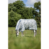 Amigo Couverture Anti-Mouches Integrated Dragonfly Print/Silver/Blue/Sage Amigo Couverture Anti-Mouches Integrated Dragonfly Print/Silver/Blue/Sage