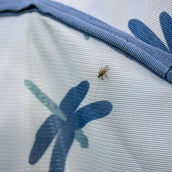 Amigo Couverture Anti-Mouches Pony Dragonfly Print/Silver/Blue/Sage Amigo Couverture Anti-Mouches Pony Dragonfly Print/Silver/Blue/Sage