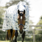 Amigo Couverture Anti-Mouches XL Plus Dragonfly Print/Silver/Blue/Sage Amigo Couverture Anti-Mouches XL Plus Dragonfly Print/Silver/Blue/Sage