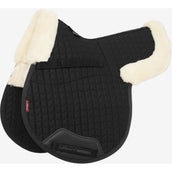 LeMieux Tapis de Selle Merino+ Demi-soulevé Noir/Natural LeMieux Tapis de Selle Merino+ Demi-soulevé Noir/Natural