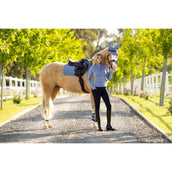 LeMieux Tapis de Selle Suede Close Contact Square de Saut Powder Blue LeMieux Tapis de Selle Suede Close Contact Square de Saut Powder Blue