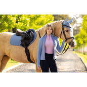 LeMieux Tapis de Selle Suede Close Contact Square de Saut Powder Blue LeMieux Tapis de Selle Suede Close Contact Square de Saut Powder Blue