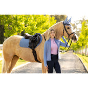 LeMieux Tapis de Selle Suede Close Contact Square de Saut Powder Blue LeMieux Tapis de Selle Suede Close Contact Square de Saut Powder Blue