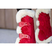 Kentucky Protèges-Tendons Bamboo Elastic Velvet Vegan Fourrure Rouge Kentucky Protèges-Tendons Bamboo Elastic Velvet Vegan Fourrure Rouge