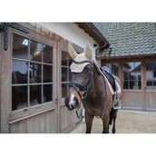 Kentucky Horsewear Bonnet Anti-Mouches Wellington Softshell Beige/Vieux Rose Kentucky Horsewear Bonnet Anti-Mouches Wellington Softshell Beige/Vieux Rose