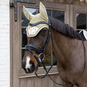 Kentucky Bonnet Anti-Mouches Wellington Velvet Horse Printing Beige Kentucky Bonnet Anti-Mouches Wellington Velvet Horse Printing Beige