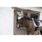 Kentucky Bonnet Anti-Mouches Wellington Velvet Horse Printing Beige Kentucky Bonnet Anti-Mouches Wellington Velvet Horse Printing Beige