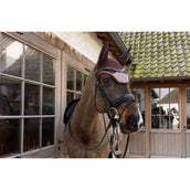 Kentucky Bonnet Anti-Mouches Wellington Velvet Pied De Poule Marron Kentucky Bonnet Anti-Mouches Wellington Velvet Pied De Poule Marron
