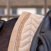 Kentucky Tapis de Selle Velvet Mini Pearls Dressage Beige Kentucky Tapis de Selle Velvet Mini Pearls Dressage Beige