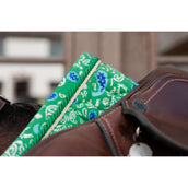 Kentucky Tapis de Selle Velvet Paisley Garden Dressage Vert/Marine Kentucky Tapis de Selle Velvet Paisley Garden Dressage Vert/Marine