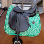 Kentucky Tapis de Selle Velvet Maze Cipher Dressage Blanc/Vert Kentucky Tapis de Selle Velvet Maze Cipher Dressage Blanc/Vert
