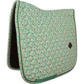 Kentucky Tapis de Selle Velvet Pied De Poule Dressage Vert clair Kentucky Tapis de Selle Velvet Pied De Poule Dressage Vert clair