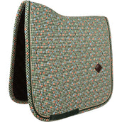 Kentucky Tapis de Selle Velvet Pied De Poule Dressage Vert foncé Kentucky Tapis de Selle Velvet Pied De Poule Dressage Vert foncé