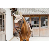 Kentucky Horsewear Bonnet Anti-Mouches Wellington 3D Logo Beige Kentucky Horsewear Bonnet Anti-Mouches Wellington 3D Logo Beige