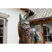 Kentucky Horsewear Bonnet Anti-Mouches Wellington 3D Logo Pine Green Kentucky Horsewear Bonnet Anti-Mouches Wellington 3D Logo Pine Green