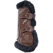 Kentucky Horsewear Protèges-Tendons Bamboo Elastic Vegan Sheepskin Marron/Noir Kentucky Horsewear Protèges-Tendons Bamboo Elastic Vegan Sheepskin Marron/Noir