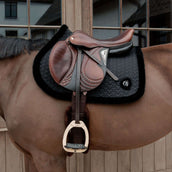 Kentucky Horsewear Tapis de Selle Fake Fur Onion Quilt de Saut Noir Kentucky Horsewear Tapis de Selle Fake Fur Onion Quilt de Saut Noir