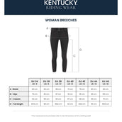 Kentucky Pantalon d'Équitation Miami Knee Grip Femme Blanc Kentucky Pantalon d'Équitation Miami Knee Grip Femme Blanc