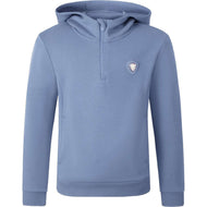 Covalliero Pull col Hoodie SS26 Enfants Smoked Blue Covalliero Pull col Hoodie SS26 Enfants Smoked Blue