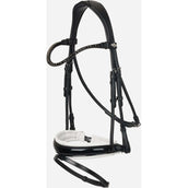 LeMieux Bride Kudos Patent Dressage Noir/Argent LeMieux Bride Kudos Patent Dressage Noir/Argent