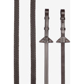 LeMieux Rênes Soft Rubber Havana/Silver LeMieux Rênes Soft Rubber Havana/Silver