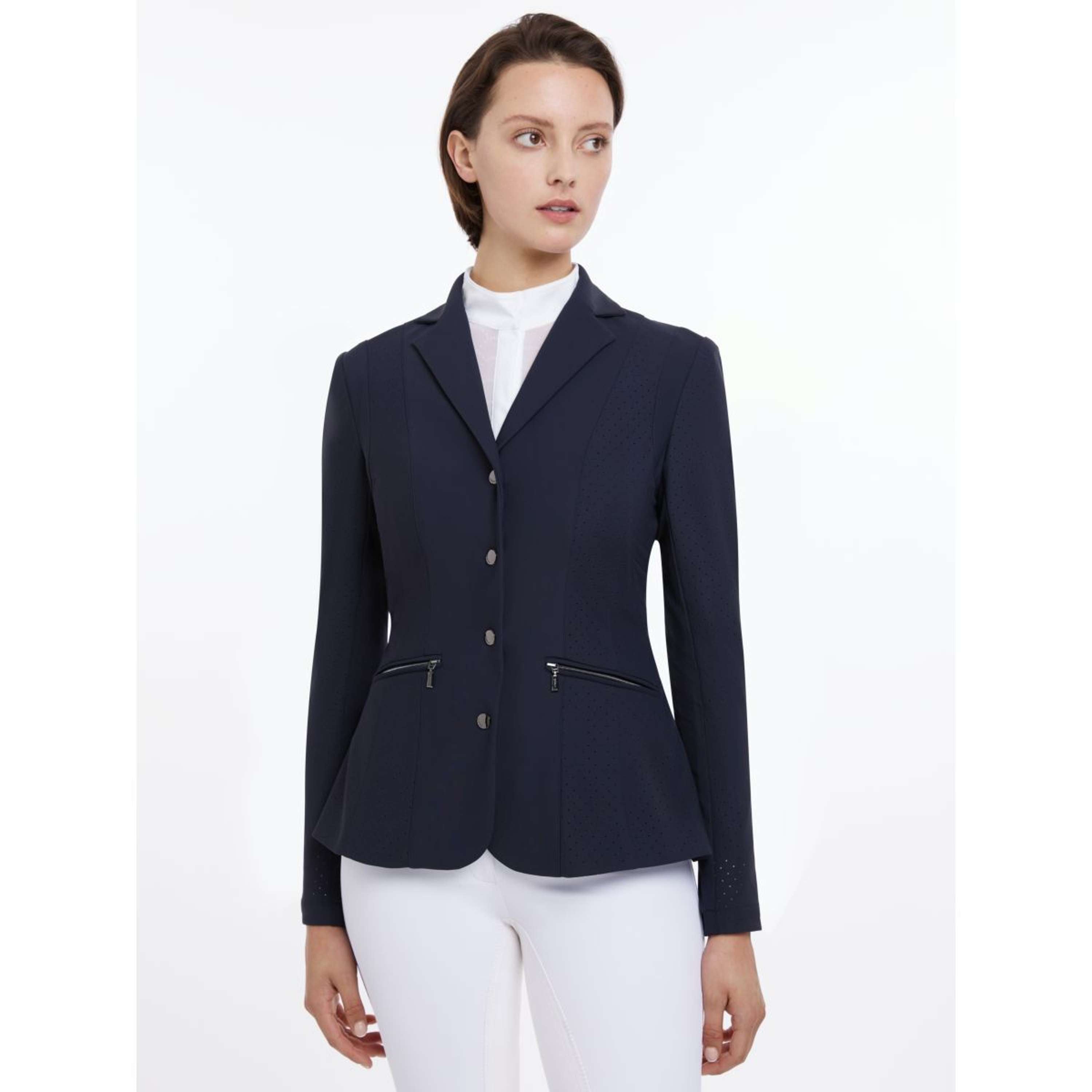 LeMieux Jessica Veste de concours en maille pour femme Bleu marine LeMieux Jessica Veste de concours en maille pour femme Bleu marine