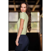 Mountain Horse T-shirt de Concours Lily Sans Manche Vert Mountain Horse T-shirt de Concours Lily Sans Manche Vert