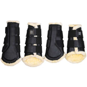 Montar Guêtres Tech en Cuir Noir Montar Guêtres Tech en Cuir Noir