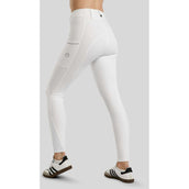 Montar Pantalon d'Équitation MoZuna Gun Metal Crystals Full Grip Blanc Montar Pantalon d'Équitation MoZuna Gun Metal Crystals Full Grip Blanc