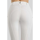 Montar Pantalon d'Équitation MoZuna Gun Metal Crystals Full Grip Blanc Montar Pantalon d'Équitation MoZuna Gun Metal Crystals Full Grip Blanc