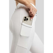 Montar Pantalon d'Équitation MoZuna Gun Metal Crystals Full Grip Blanc Montar Pantalon d'Équitation MoZuna Gun Metal Crystals Full Grip Blanc