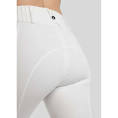 Montar Pantalon d'Équitation MoZuna Gun Metal Crystals Full Grip Blanc Montar Pantalon d'Équitation MoZuna Gun Metal Crystals Full Grip Blanc